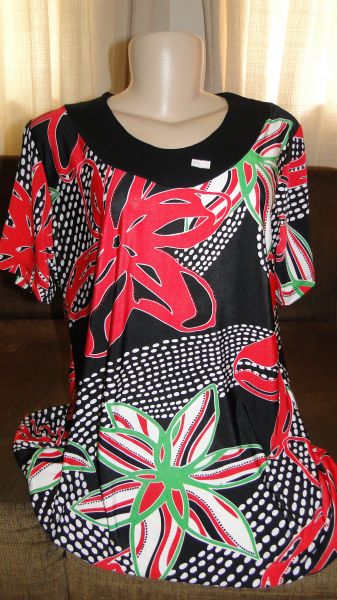 BLUSA SENHORA COM MANGA EM LIGANETI KIT COM 06 PÇS REF 193